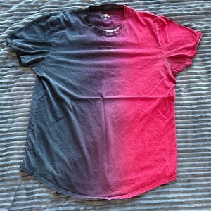 Gradient Black and Red Men's Shirt